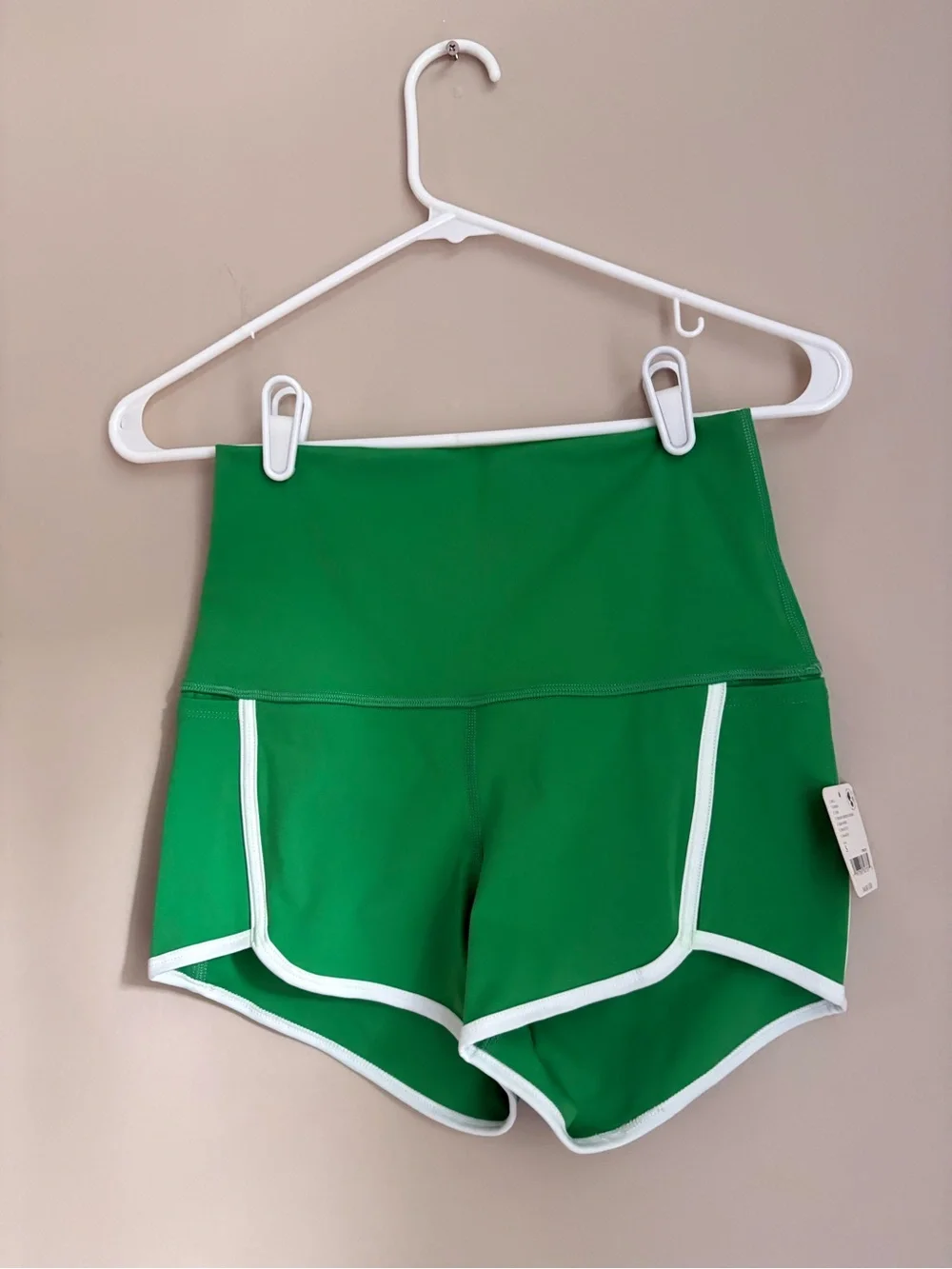 Free People NWT Movement Island Time Shorts in Green Sheen